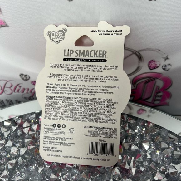 Lip smacker gummy bear lip chap lip gloss container brand new neon pink teddy🧸 - Picture 2 of 3